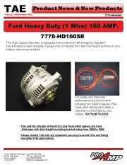 Ford Heavy Duty 1-wire 160 AMP.